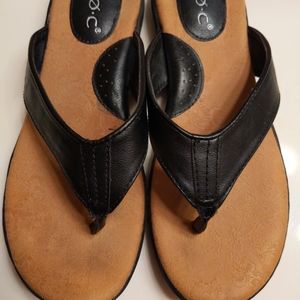 B.O.C Black Flip Flops, Size 7